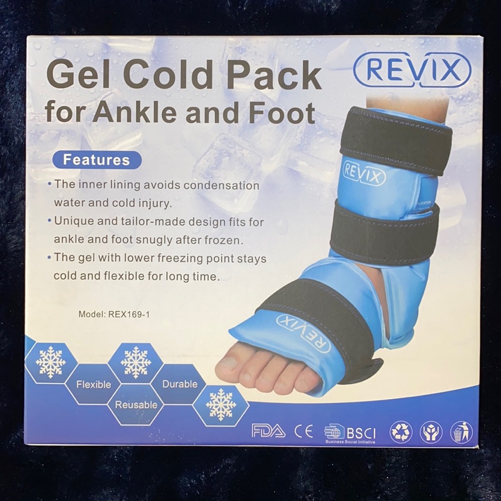 Revix- Gel Cold Packs Blue for ankle or foot